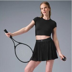 ALO Yoga Micro Plisse Tennis Skirt